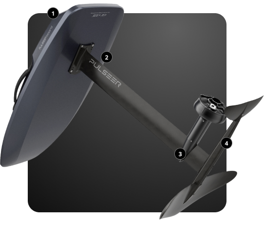 Prancha e componentes Pulseer